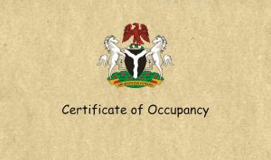 certificate of occupancy in Nigeria